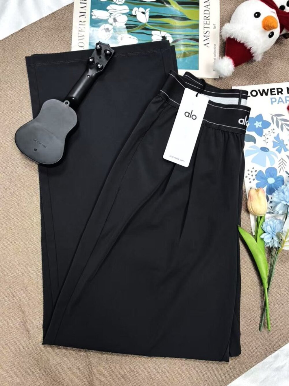 🔥Straight Leg Pants Alo Yoga Suit Up Trouser Black ⚫30-inch Inner Seam Length - Picture 4 of 10